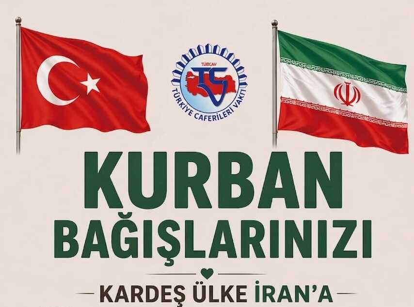 KURBAN BAĞIŞLARINIZI KARDEŞ ÜLKE İRANA GÖTÜRÜYORUZ
