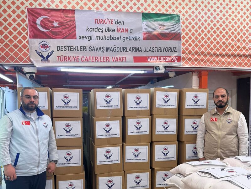 TÜRCAV'DAN İRANA YARDIM